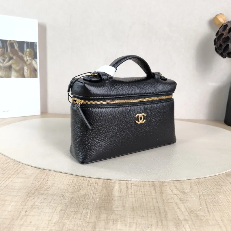 Chanel Crossbody Bag lp Box Bag Top Handle Crossbody Bag Black Calfskin One Size 19 × 5 × 12 cm — cover view 6 of 6