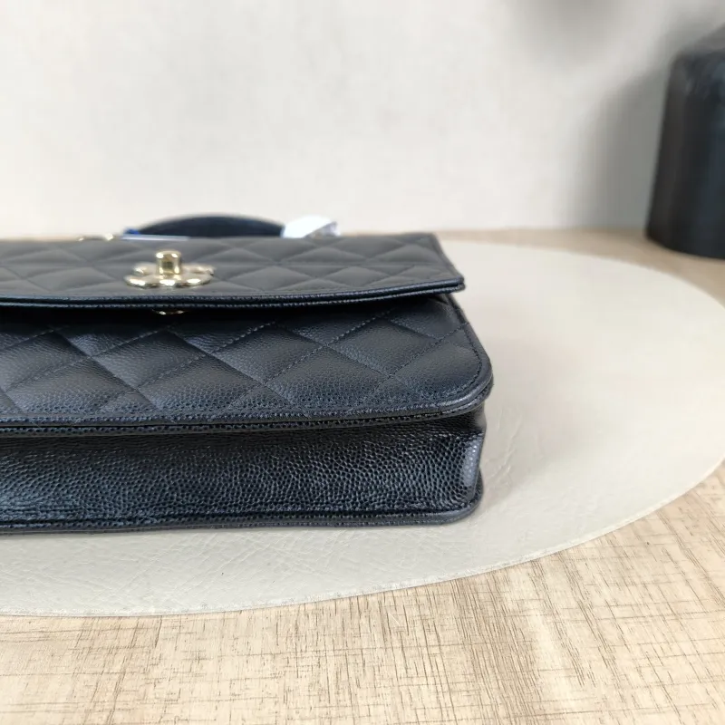 Chanel Backpack Backpack Black Grained Calfskin One Size18.2 × 5 × 14 cm — detail view 3 of 15