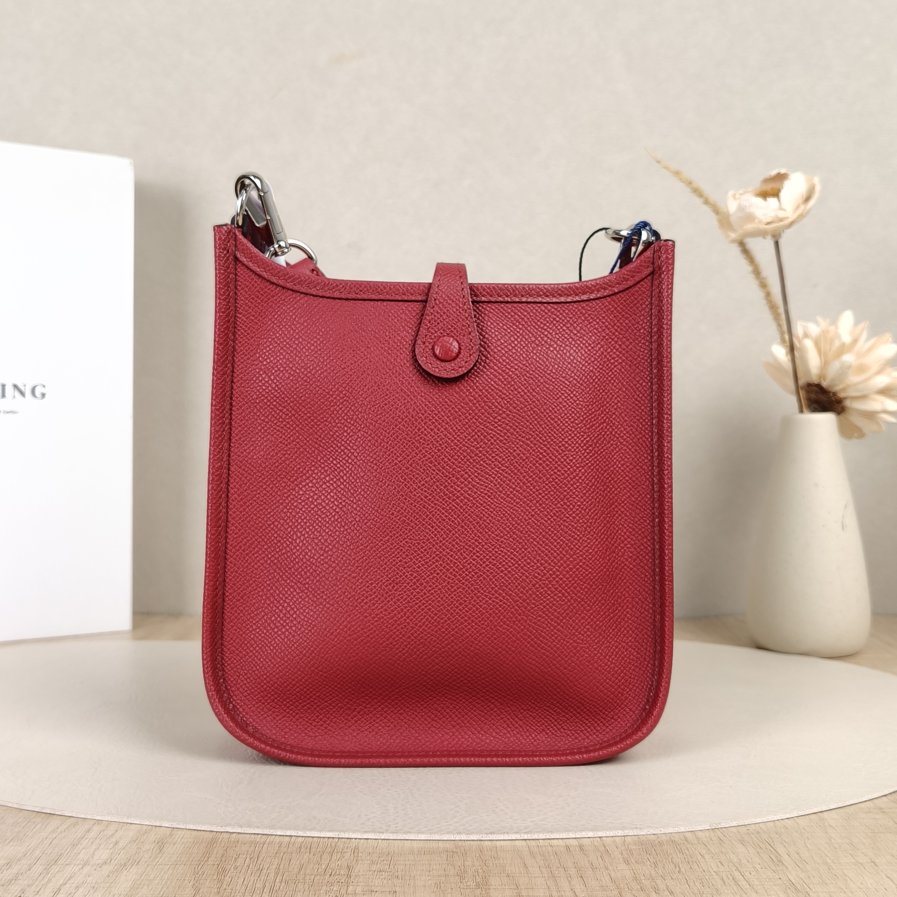 Hermès Crossbody Bag Evelyne Mini 16 Mini 1655 Calfskinmini17 × 5.5 × 18 cm — cover view 4 of 8