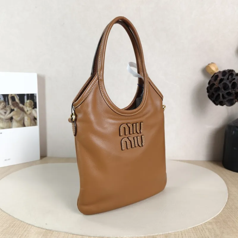 Miumiu Shoulder Bag IVY Tote Shopping Tote CC alfskin Mini 20*24 — cover view 2 of 6