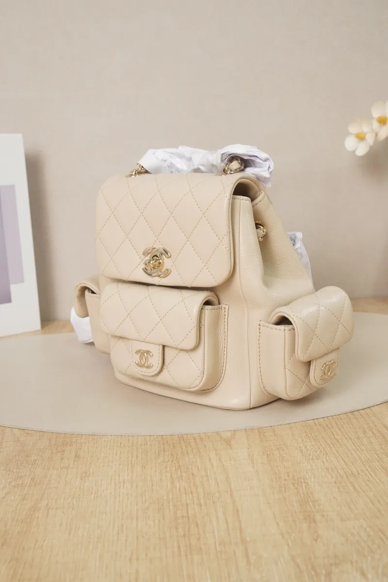 Chanel duma Small Grained Calfskin Microchip Edition · 18 × 10 × 18 cm — cover view 3 of 7