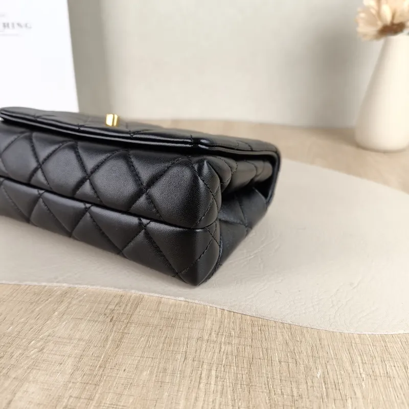 Chanel Crossbody Bag C Edition Black Lambskin Mini 18 × 7 × 12 cm — detail view 7 of 9
