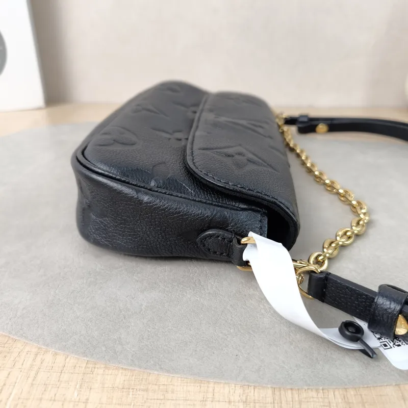 Louis Vuitton Crossbody Bag IVY Black Empreinte Embossed Calfskin Small 23.5 × 4.3 × 12 cm — detail view 13 of 13