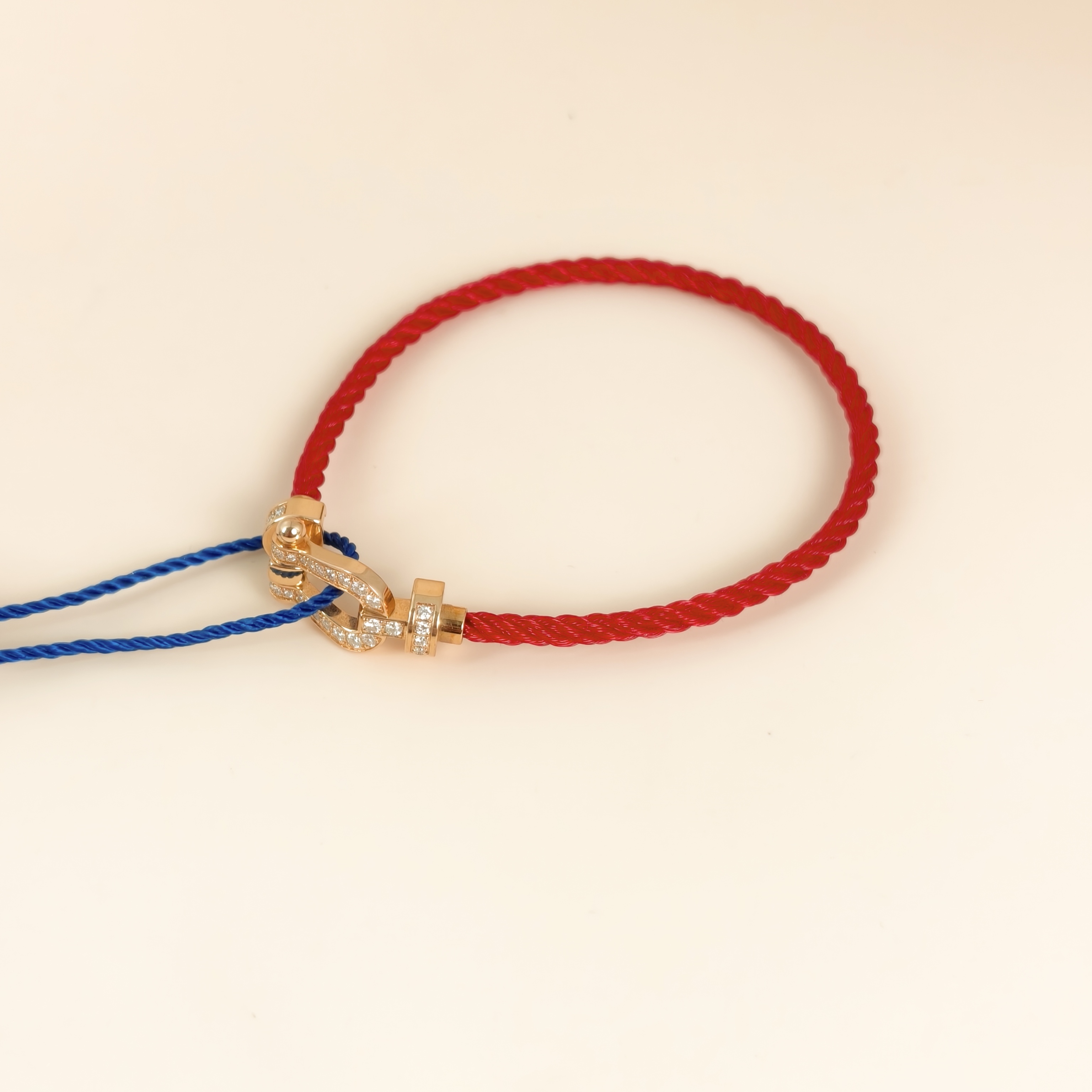 FRED Bracelet Force 10 Collection Bracelet Red Diamond18KR ose Gold Medium2*1cm — cover view 3 of 6