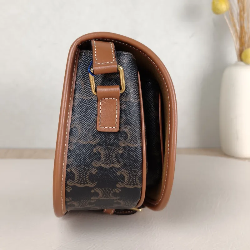 CELINE Crossbody Bag FOLCO Monogram PVC Medium 18.5 × 8 × 17 cm — detail view 11 of 13