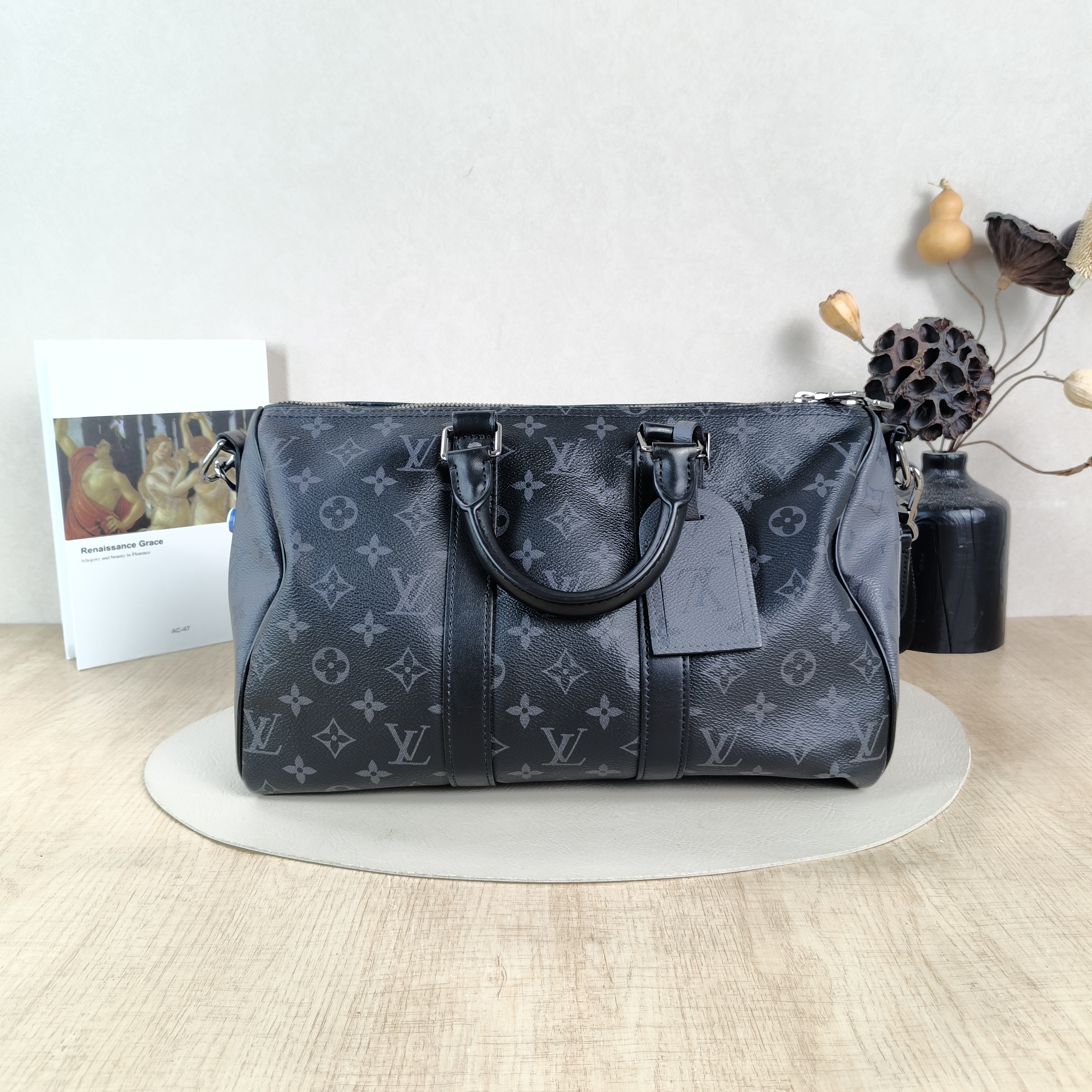 Louis Vuitton Crossbody Bag Keepall 35 Monogram PVC One Size35 × 16 × 21 cm