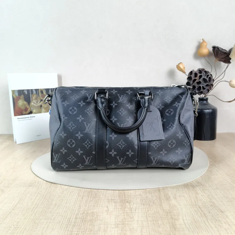 Louis Vuitton Crossbody Bag Keepall 35 Monogram PVC One Size35 × 16 × 21 cm