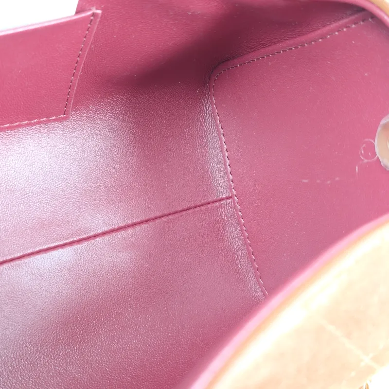 Chanel Shoulder Bag Baguette Bag Brown Suede One Size 23 × 11 × 11 cm — detail view 12 of 12