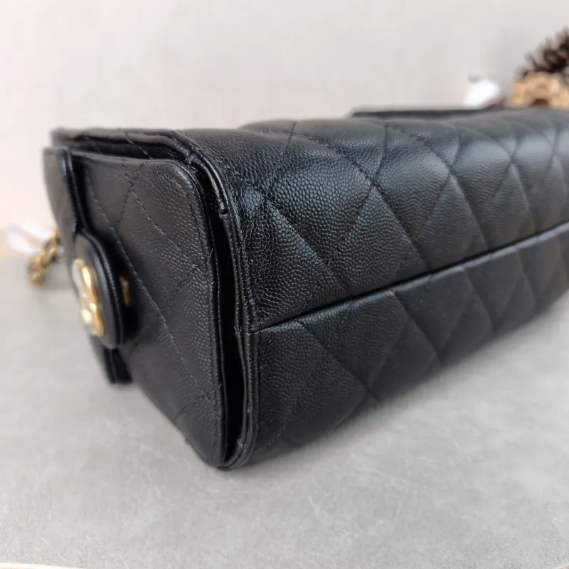 Chanel Shoulder Bag 25Bag Black Grained Calfskin Mini 22 × 12.5 × 20 cm — detail view 11 of 11