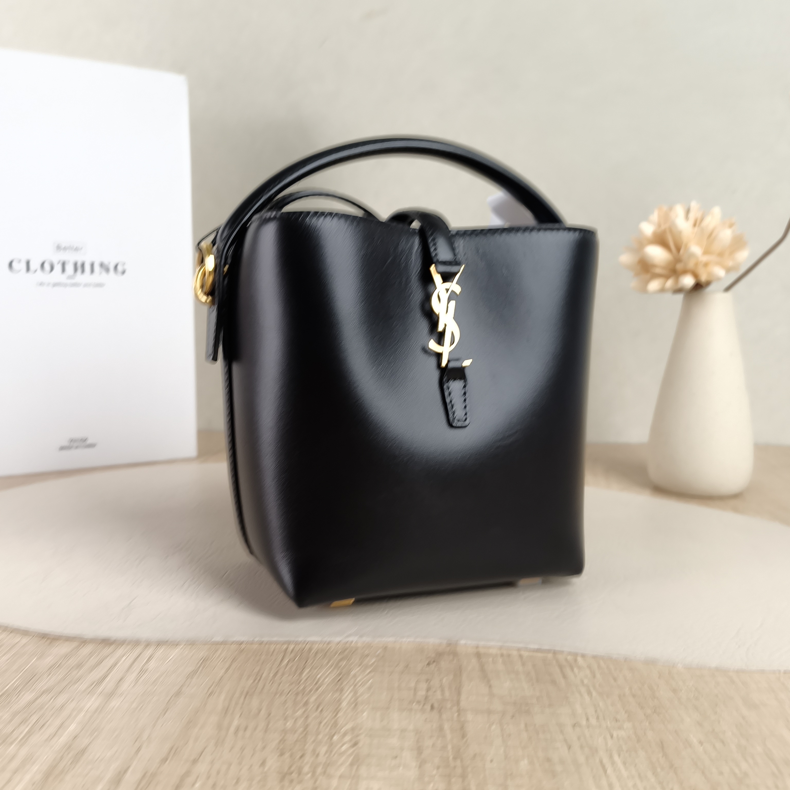 SAINT LAURENT Shoulder Bag LE 37 Black Calfskinmini13 × 6 × 15 cm — cover view 2 of 5