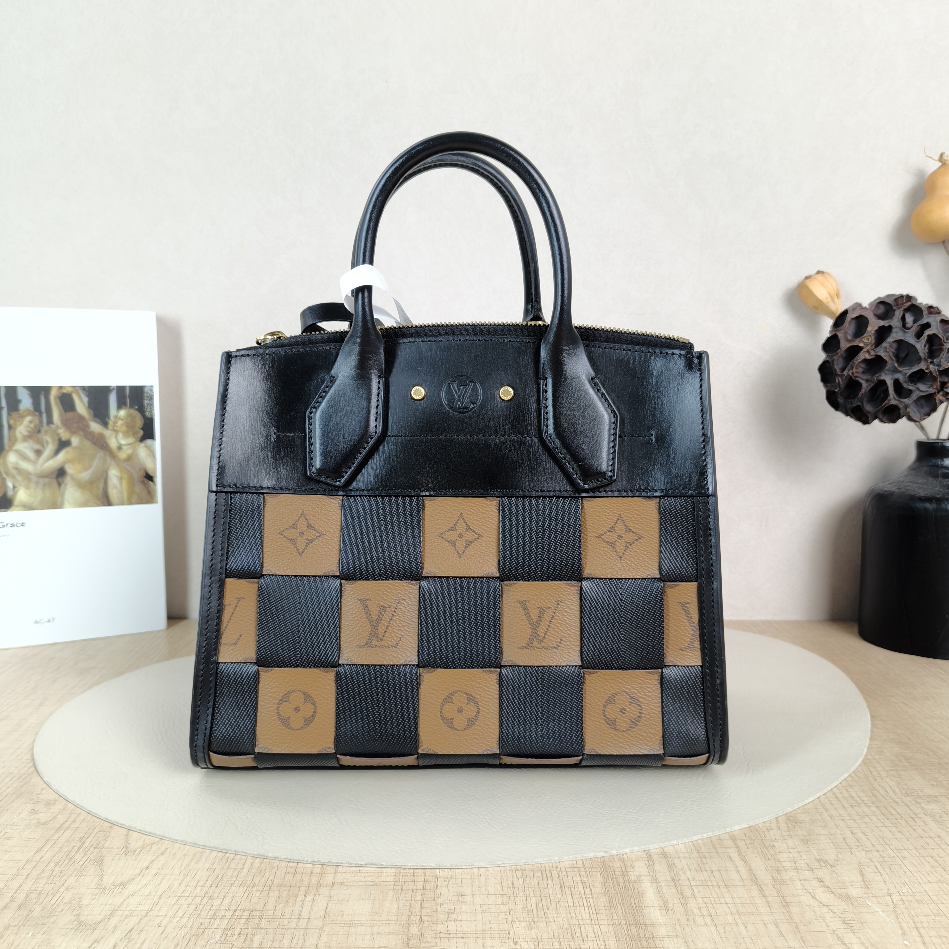 Louis Vuitton Top Handle Bag CITY STEAMER Shoulder Bag Colorblock PVC Small26 × 10 × 23 cm — cover view 2 of 5
