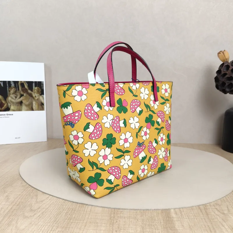 GUCCI Top Handle Bag tote Yellow PVC One Size20 × 10 × 20 cm — cover view 3 of 5