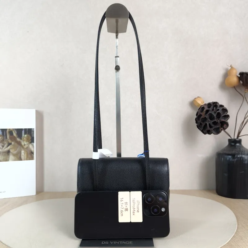 Chanel Crossbody Bag 26p preppy coco Black Grained Calfskin Mini 17 × 5 × 11.5 cm — cover view 5 of 6