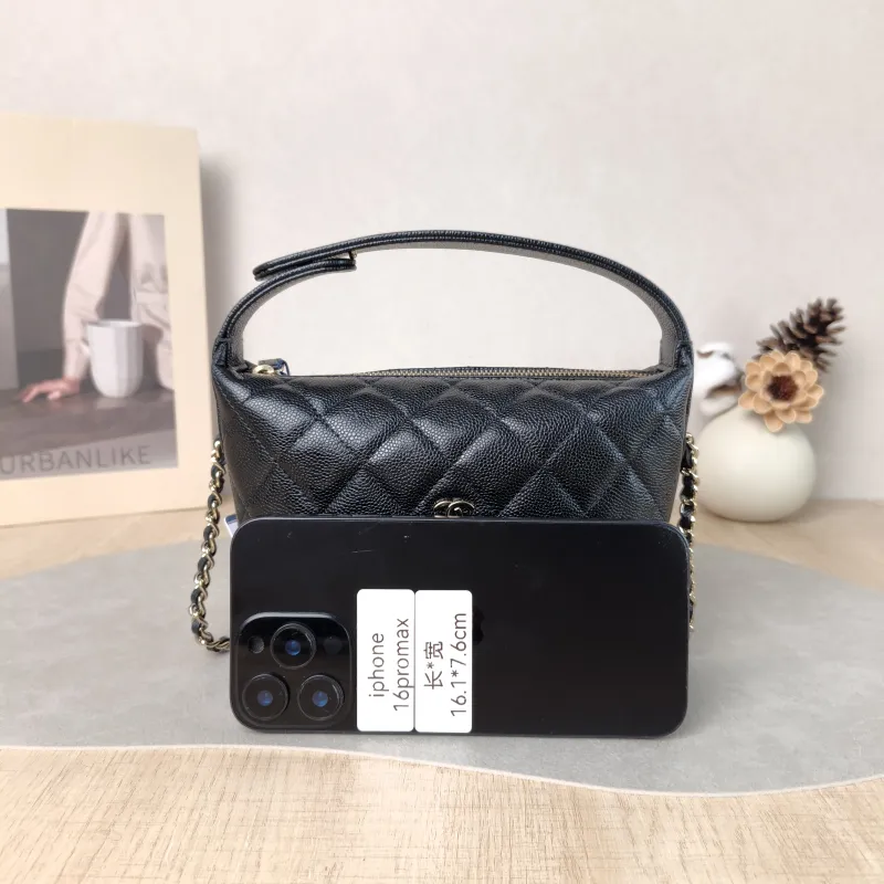 Chanel Crossbody Bag Vanity Case Bag Black Grained Calfskin One Size 21.5 × 7.5 × 19 cm — cover view 5 of 5