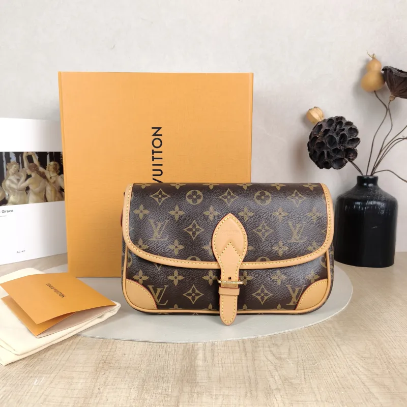 Louis Vuitton Crossbody Bag Diane Baguette Bag Shoulder Strap PVC Small 24 × 9 × 15 cm — cover view 2 of 6