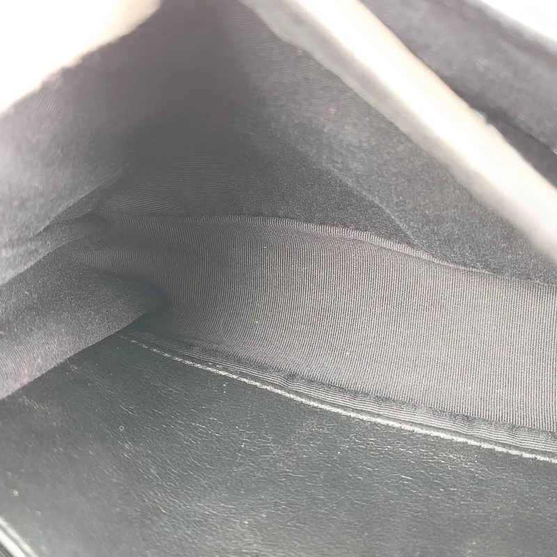 SAINT LAURENT Crossbody Bag Niki Black Waxed Leather Calfskin Small 21 × 7.5 × 16 cm — detail view 10 of 13