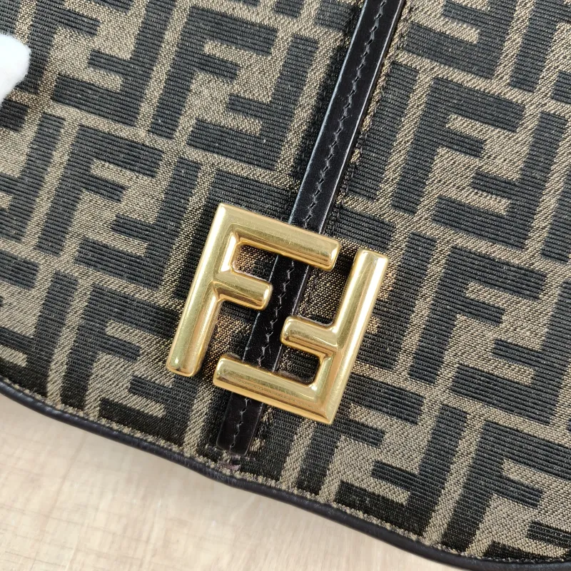 FENDI Crossbody Bag Crossbody Bag Monogram Canvas One Size 25 × 8 × 19 cm — detail view 10 of 13