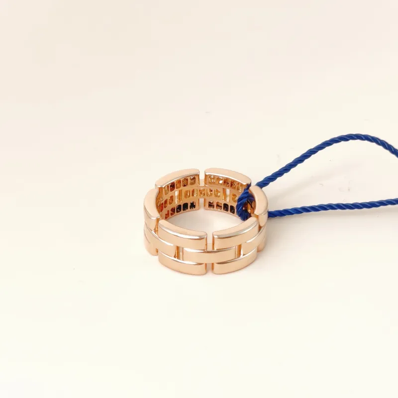 CARTIER Ring Maillon Panthère Rose Gold Diamond18KR ose Gold One Size 52 — cover view 7 of 9