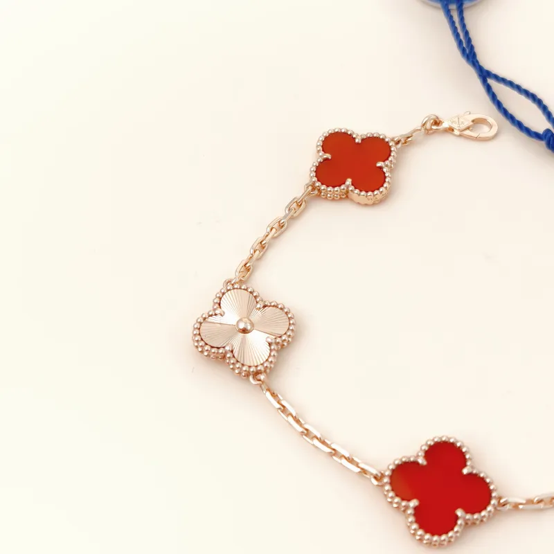 Van Cleef & Arpels Bracelet Alhambra Alhambra Collection Five-Motif Bracelet 18KR ose Gold Vintage Small 19cm — cover view 13 of 13