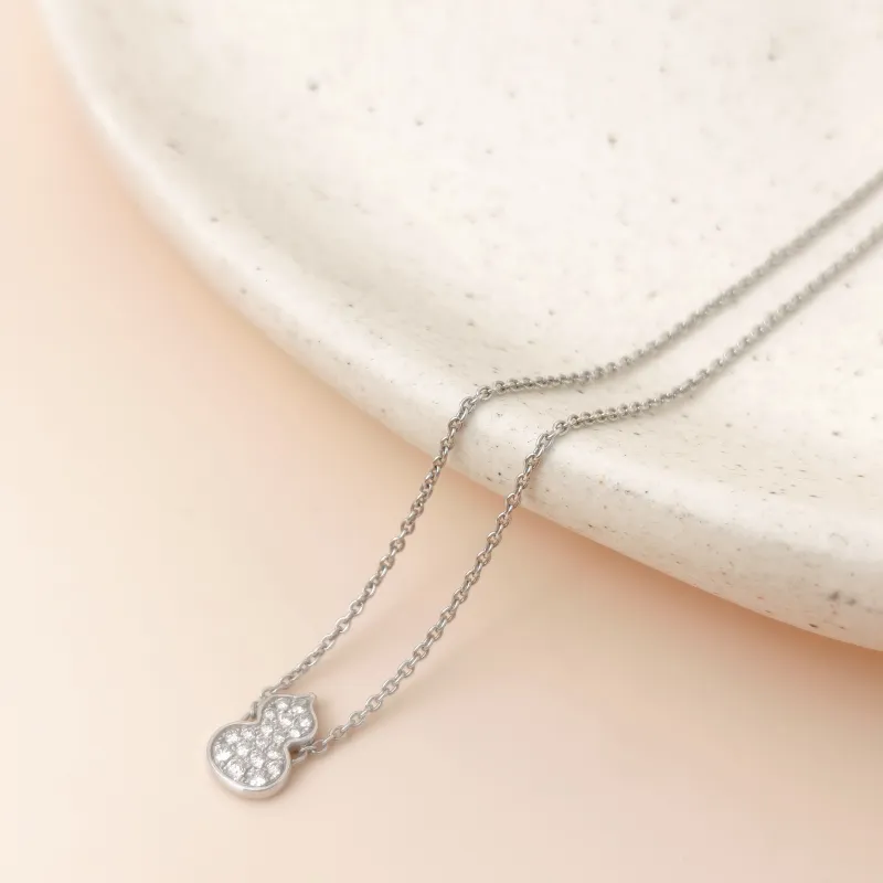 Qeelin Necklace Wulu Collection Necklace 18KW hite Gold Diamond Diamond18KW hite Gold One Size 0.8*39cm โ cover view 7 of 7