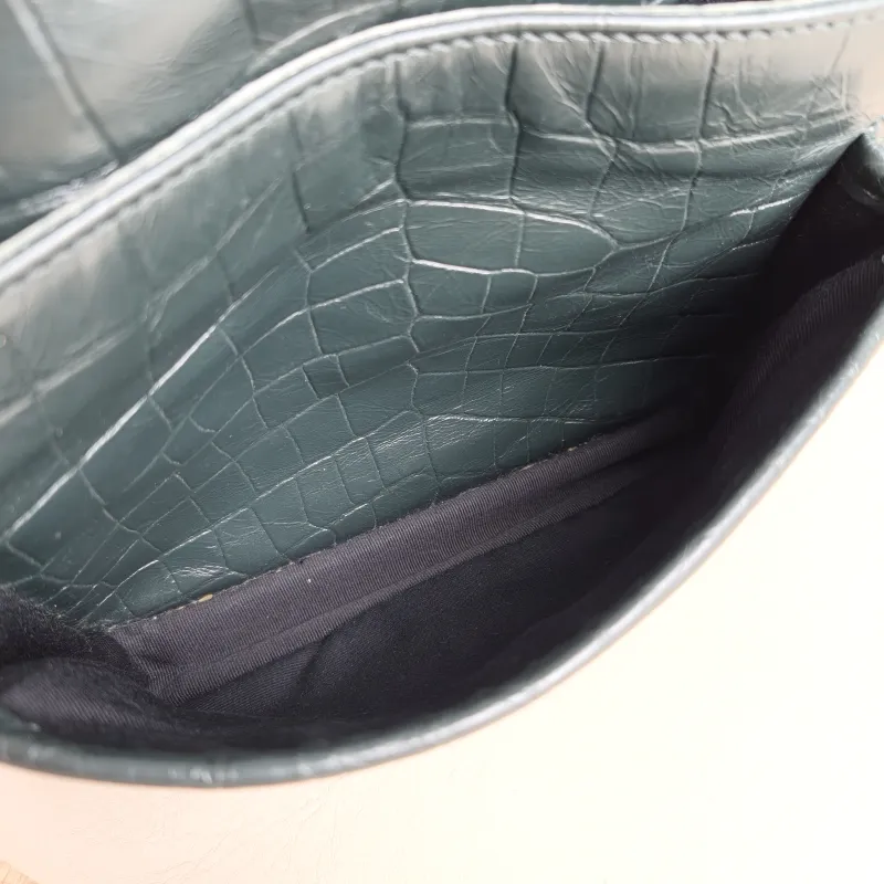 SAINT LAURENT Crossbody Bag Niki Green D Waxed Leather Small21 × 7.5 × 16 cm — detail view 2 of 12