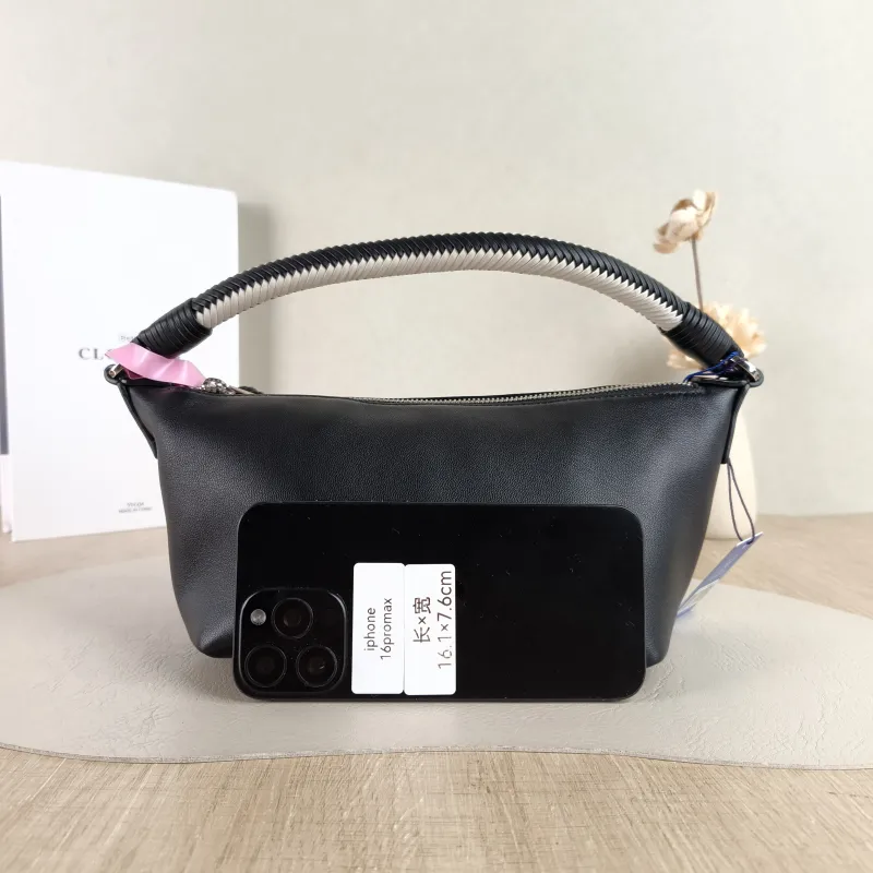 LOEWE Shoulder Bag Cala Woven Black White Lambskin Mini 26 × 10 × 13 cm — cover view 2 of 5
