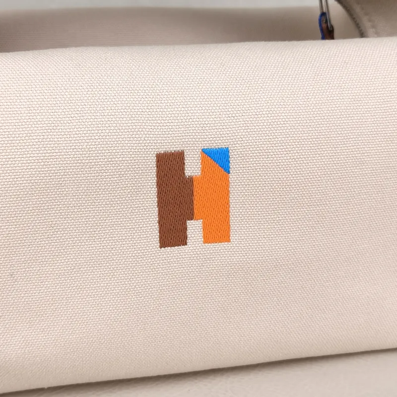Hermès Top Handle Bag bride-a-brac Beige Canvas Large 25 × 15 × 21 cm — detail view 4 of 11