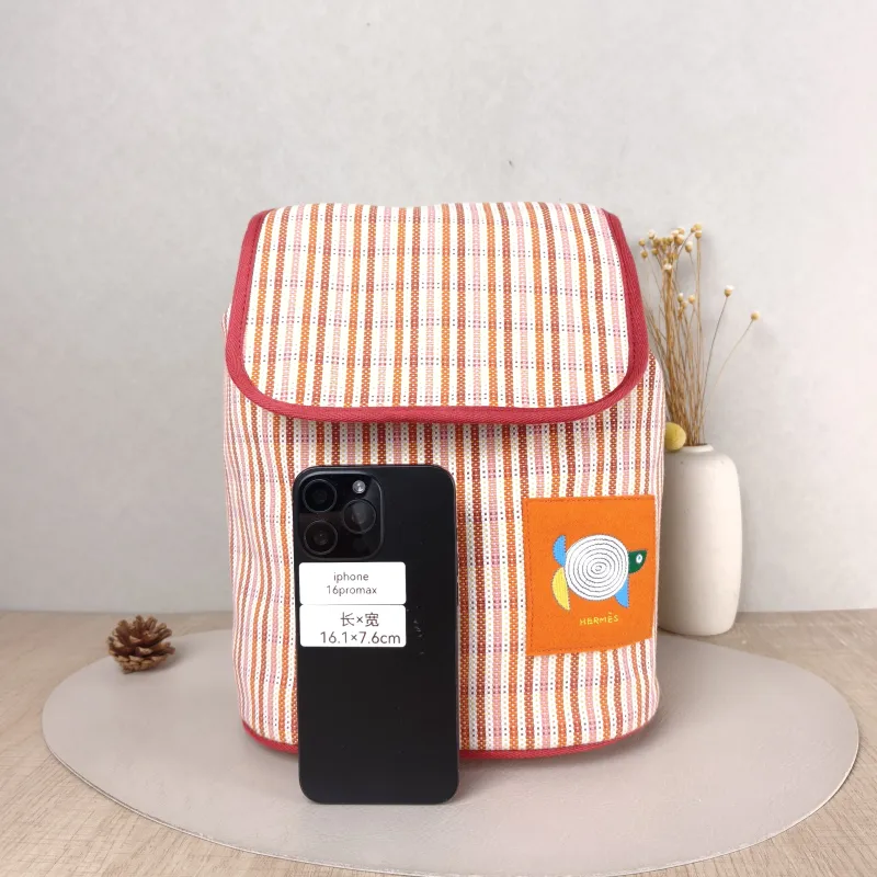 Hermès Backpack Backpack Colorblock Canvas One Size 24 × 15 × 31 cm — cover view 5 of 5