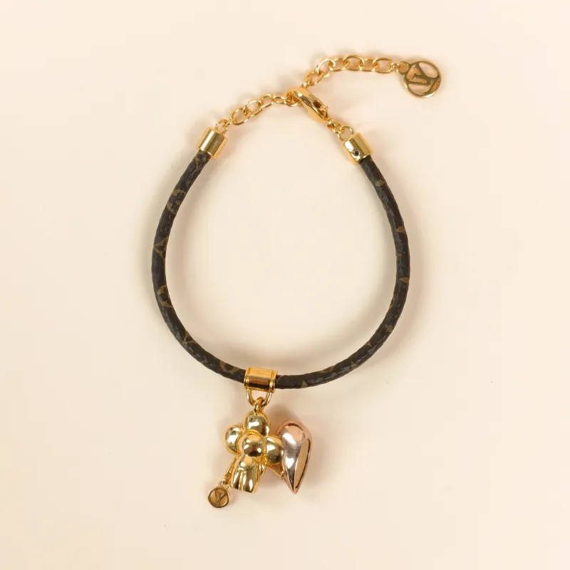 Louis Vuitton Banglevivienne Bangle Gold Monogram One Size19cm