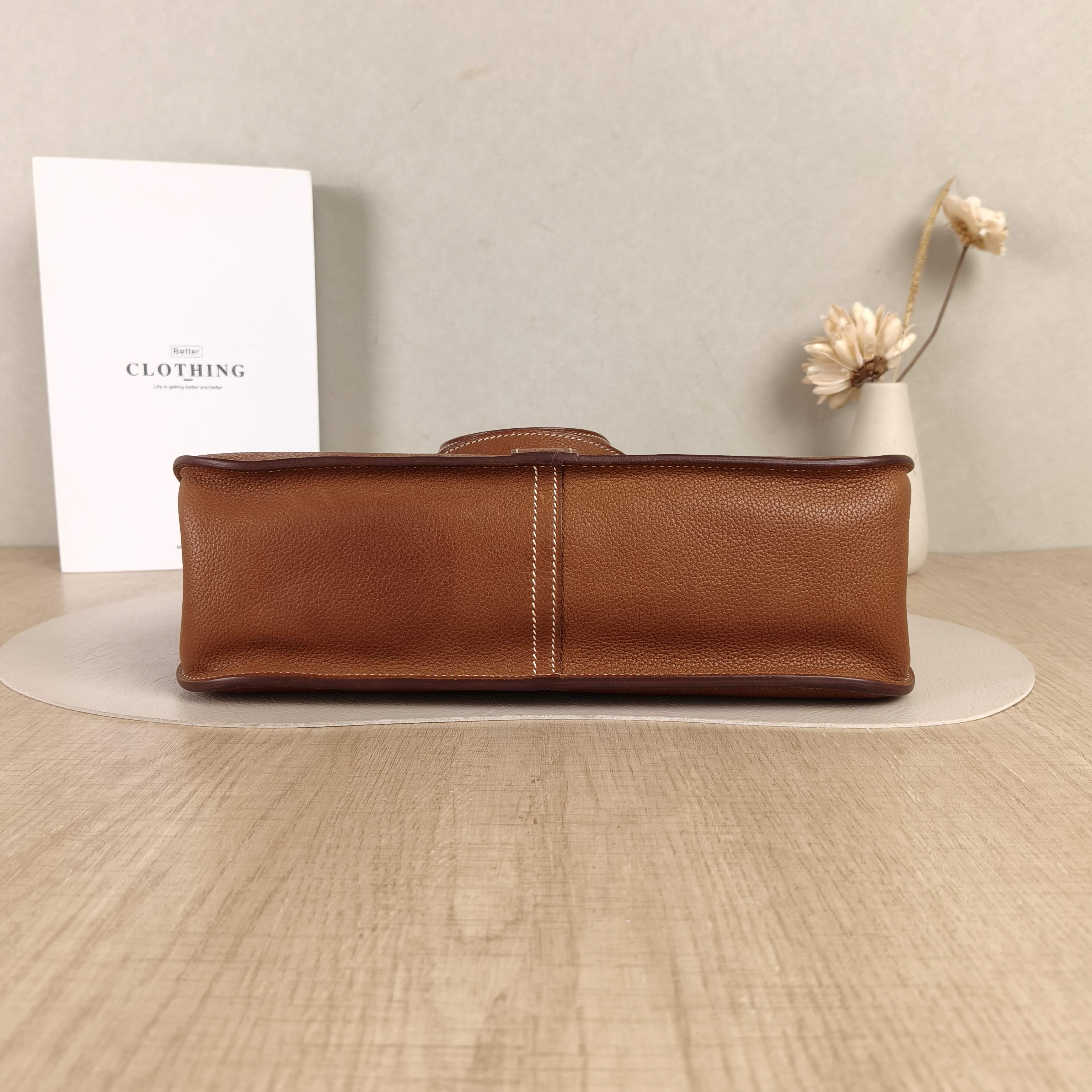 Hermès Shoulder Bag Halzan 31 Saddle Leather Medium31 × 9 × 28.5 cm — cover view 3 of 5