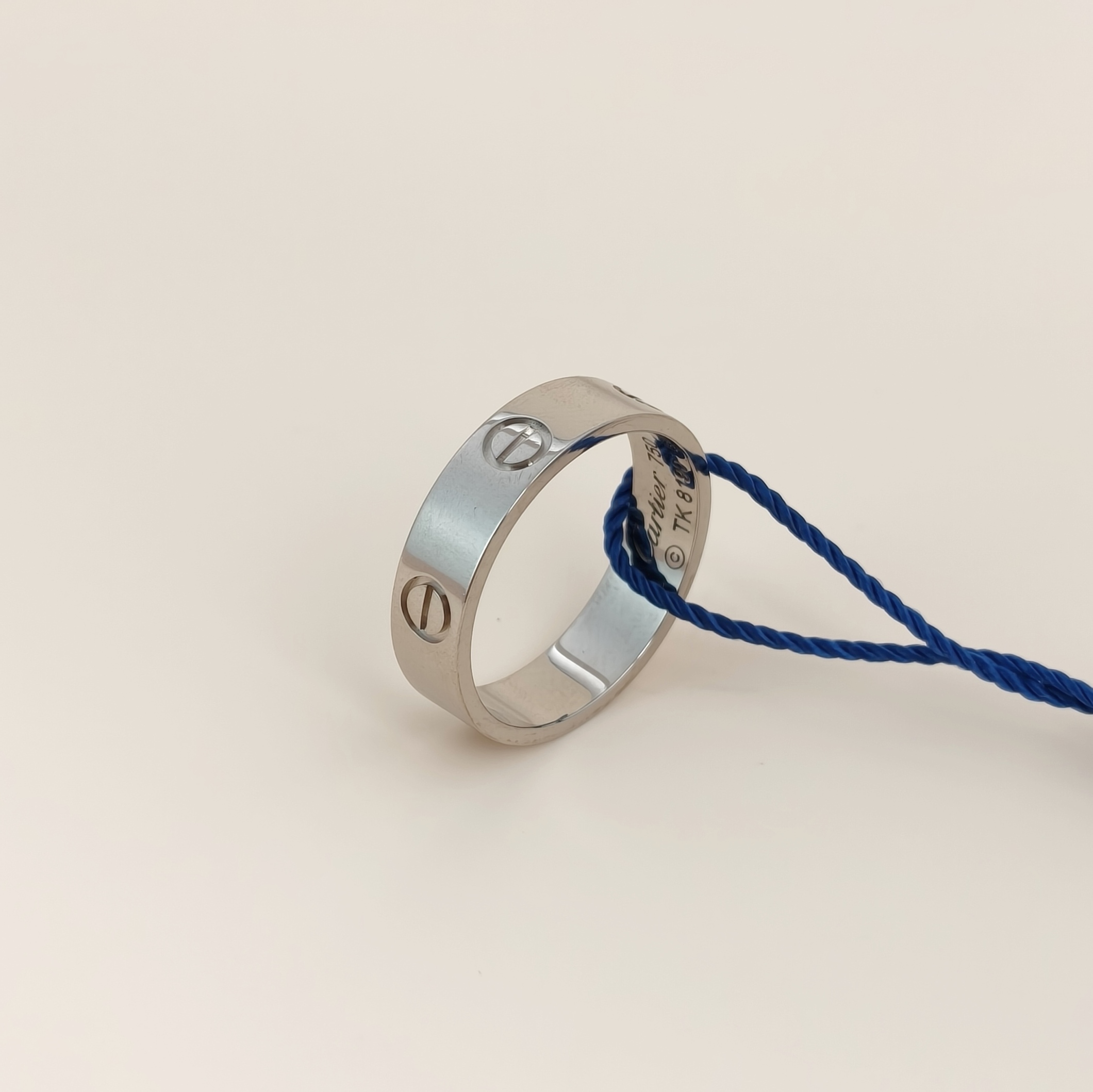 CARTIER Ring Love Silver18KW hite Gold Edition 5.5 60 — cover view 4 of 6