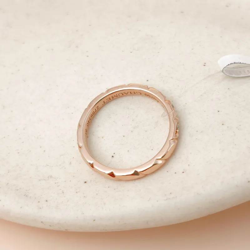 CHAUMET Ring Torsade de · Collection Ring Rose Gold Diamond18KR ose Gold One Size 51 — cover view 8 of 8