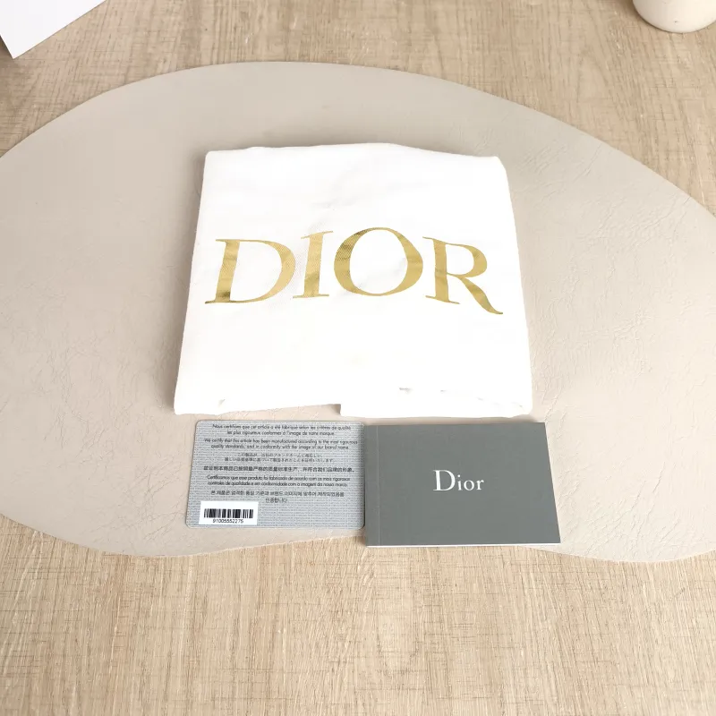 DIOR Top Handle Bag Book Tote Blue Canvas Small 26.5 × 14 × 22 cm — detail view 5 of 11