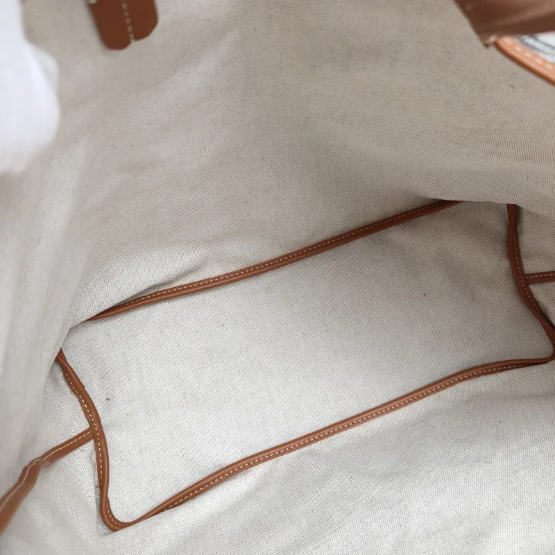 GOYARD Shoulder Bag SAINT LOUIS Shopping Tote Brown ine Canvas Small 34 × 15 × 28 cm — detail view 3 of 12