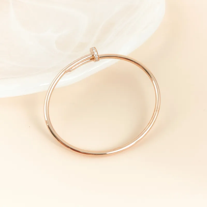 CARTIER Bangle Juste un Clou Bangle Rose Gold Diamond18KR ose Gold Small Edition 16 — cover view 7 of 7