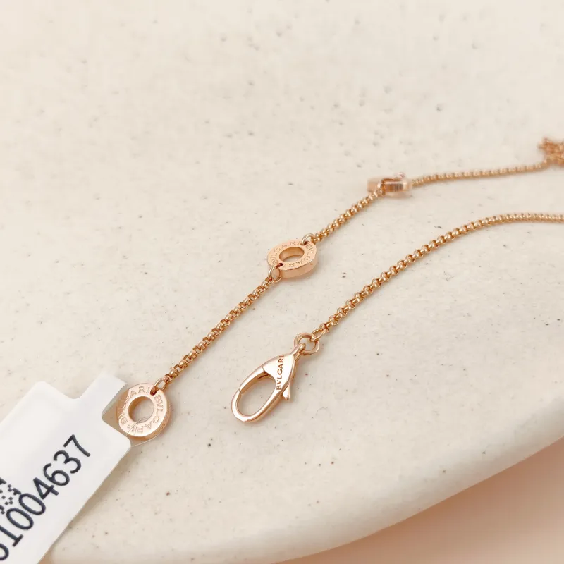 Bvlgari Necklace B.zero1 Rose Gold Diamond18KR ose Gold One Size 43cm — cover view 6 of 9
