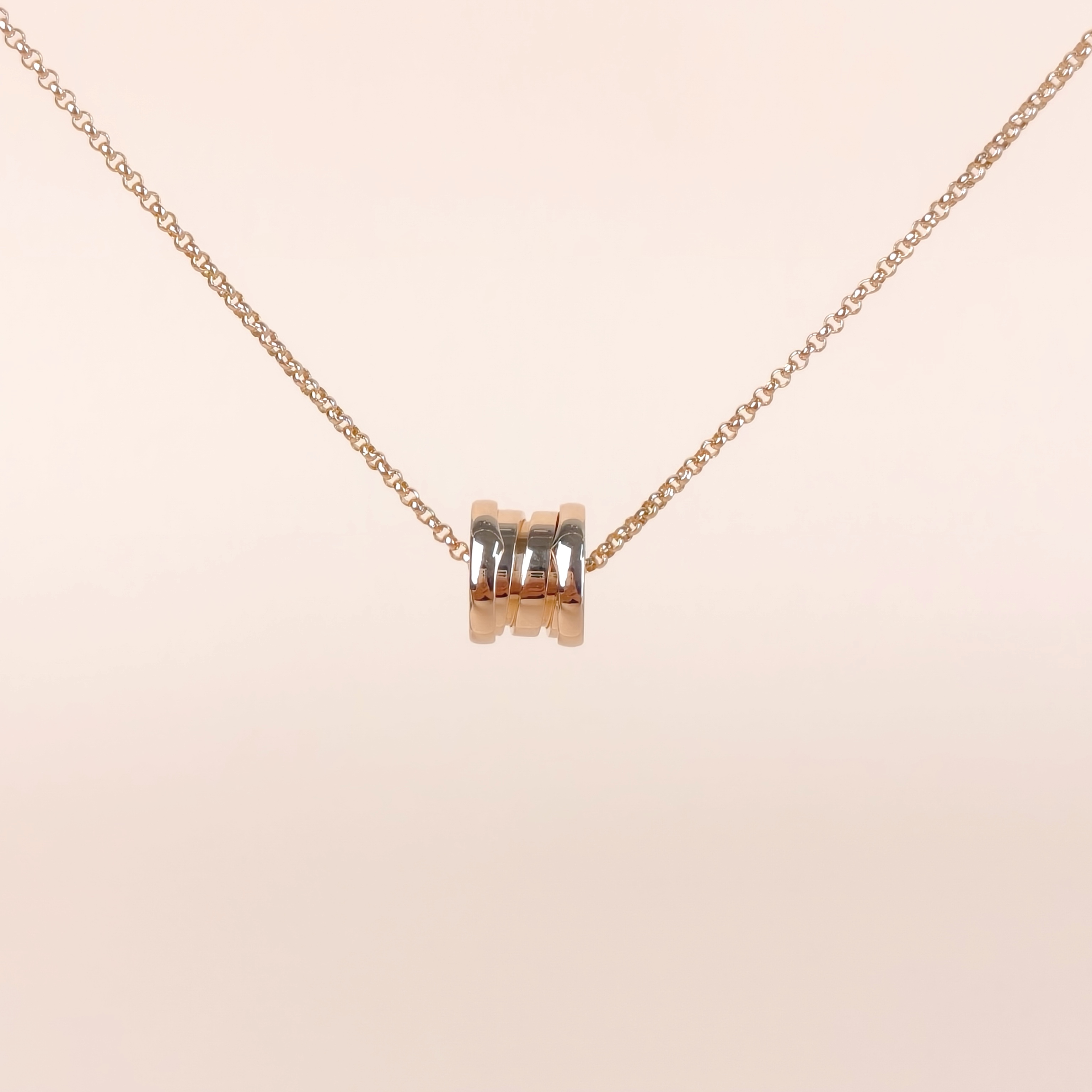 Bvlgari Necklace B.ZERO1Collection Necklace Rose Gold 18KR ose Gold One Size1.5*38-41.5-45