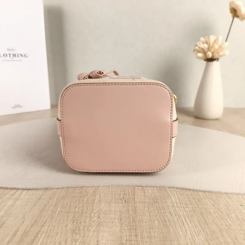 FENDI Crossbody Bag Mon Tresor Bucket Bag Pink Canvas Mini 12 × 10 × 18 cm — cover view 5 of 5