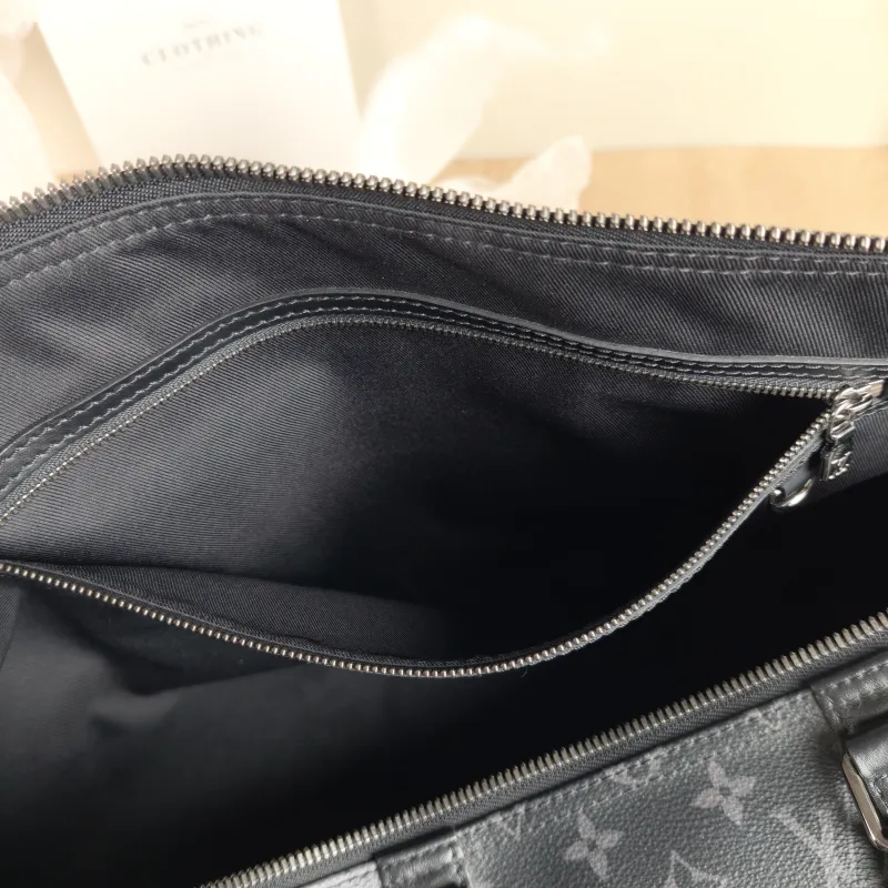 Louis Vuitton Crossbody Bag Keepall 50 Shoulder Strap Edition Black · Grey PVC One Size50 × 23 × 29 cm — detail view 9 of 11