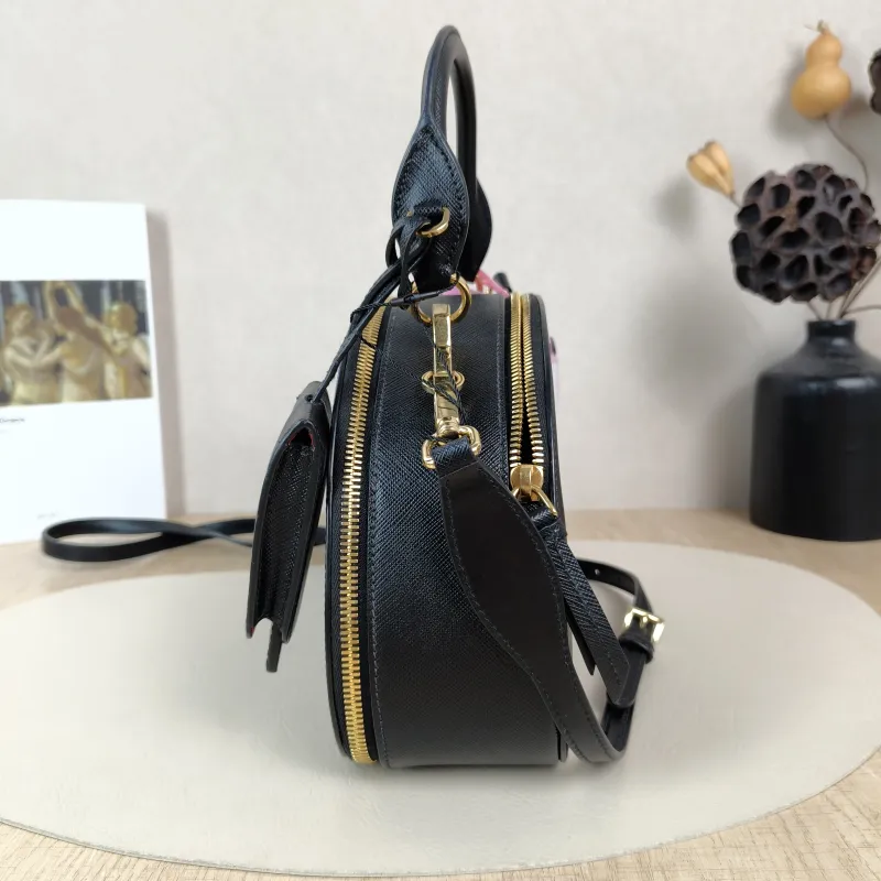 PRADA Shoulder Bag Black Calfskin One Size25 × 8 × 16 cm — detail view 9 of 13