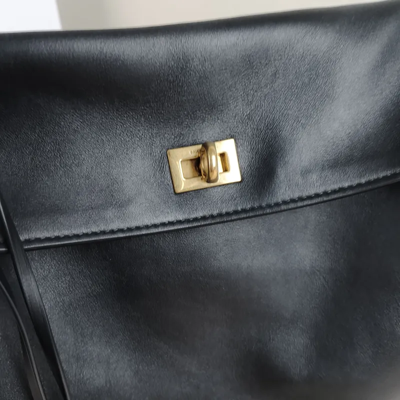 BALENCIAGA Crossbody Bag RODEO Black CC alfskin Medium35 × 11 × 23.5 cm — detail view 5 of 12