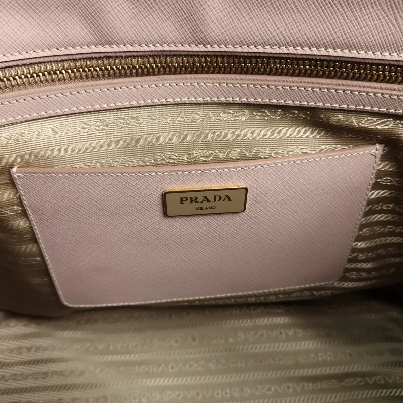 PRADA Top Handle Bag Galleria Galleria Bag Pink Calfskin One Size34 × 15 × 24 cm — detail view 8 of 13