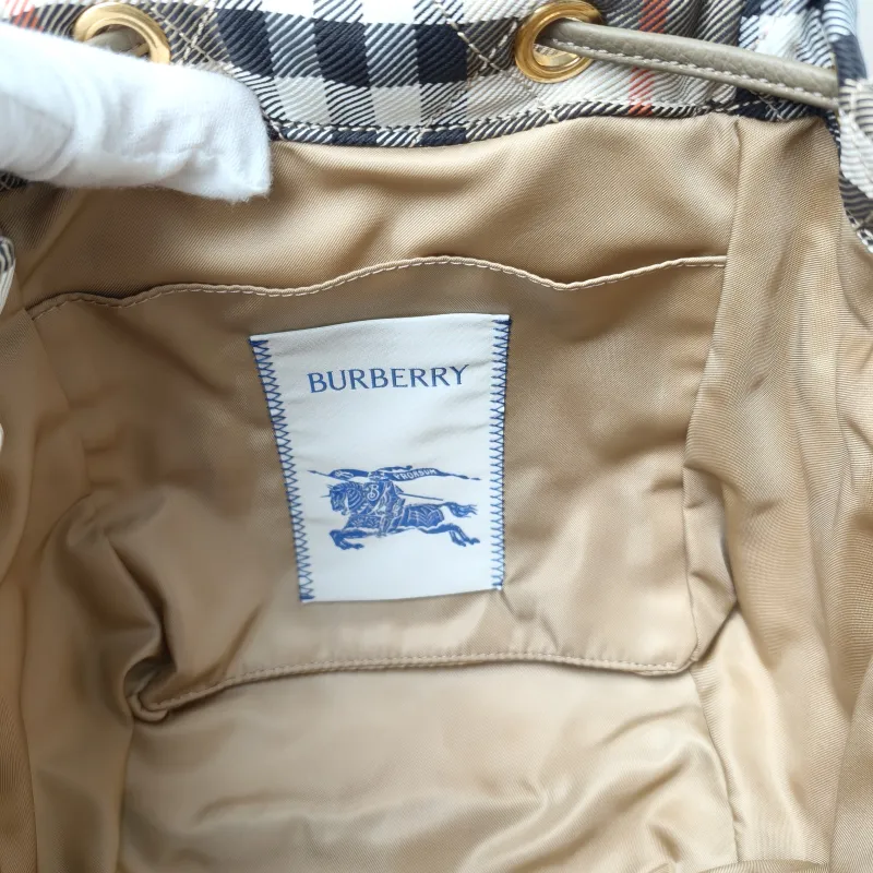 BURBERRY Backpack Backpack Colorblock Canvas One Size 18 × 12 × 22 cm — detail view 6 of 13