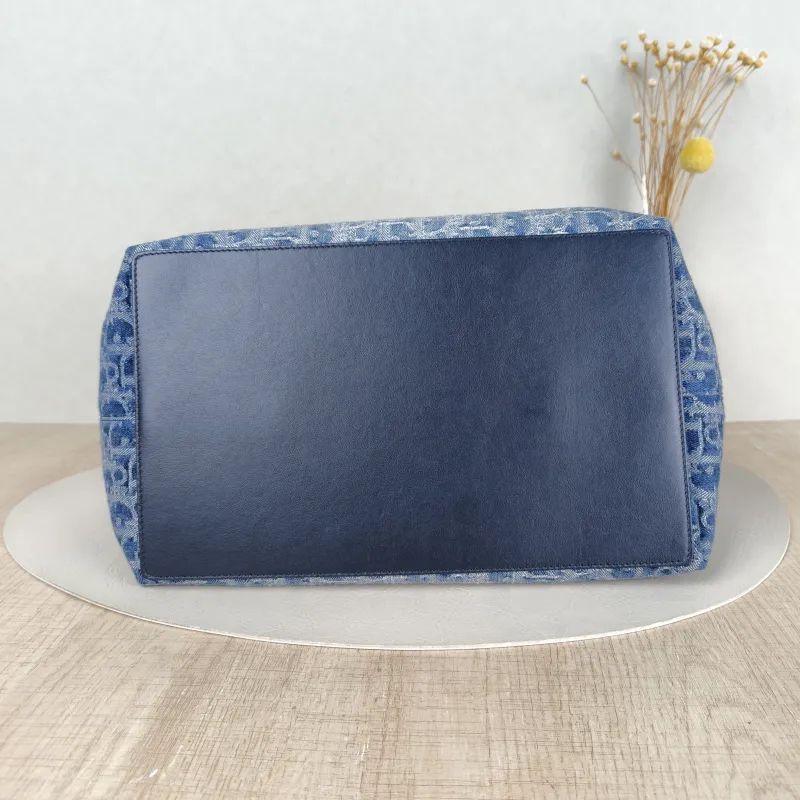 DIOR Top Handle Bag TOUJOURS Blue Medium28.5 × 17 × 21.5 cm — cover view 4 of 5
