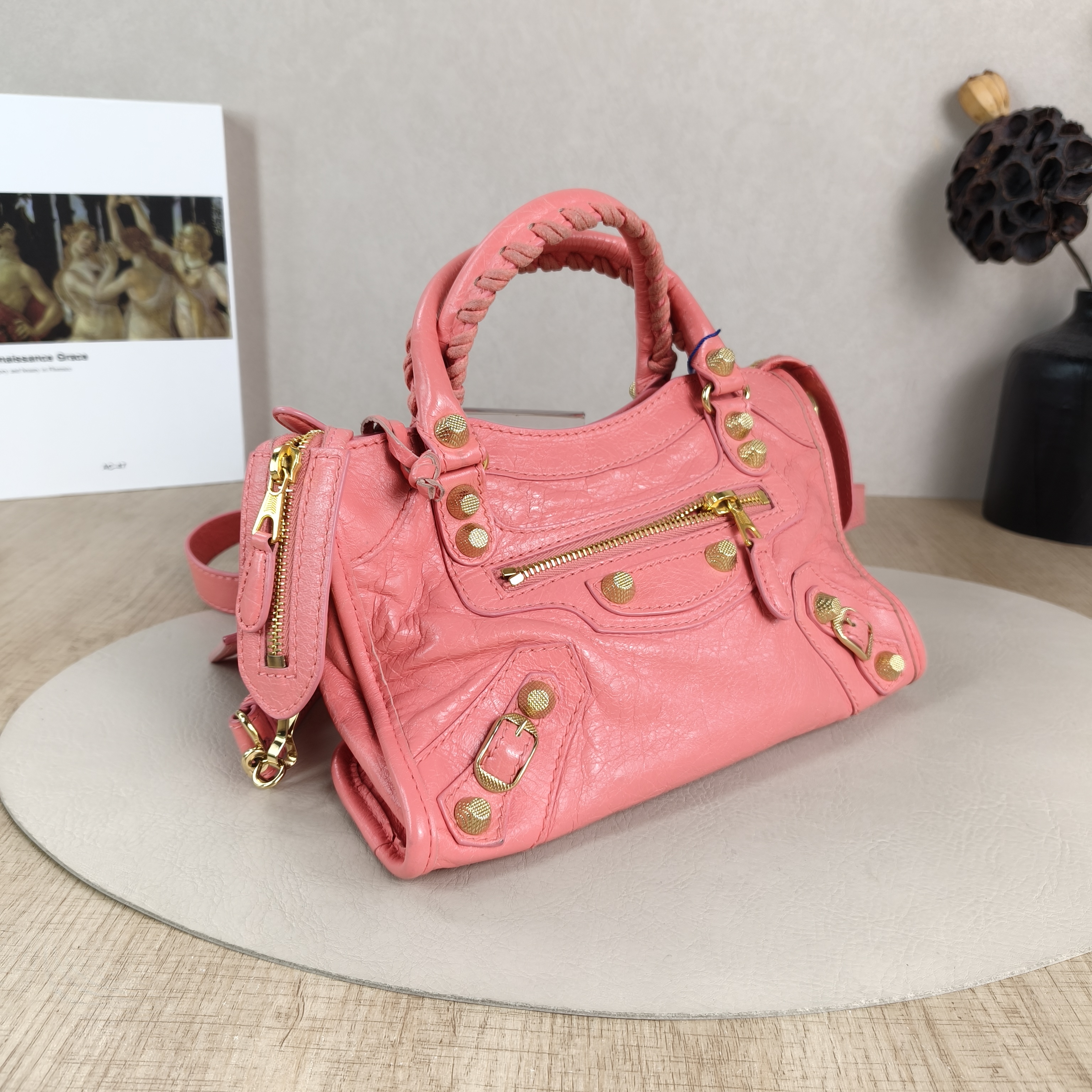 BALENCIAGA Crossbody Bag Classic City Pink Lambskinmini24 × 10 × 16 cm — cover view 5 of 5