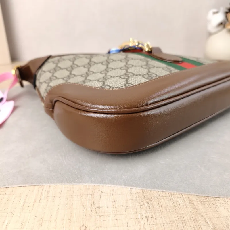 GUCCI Shoulder Bag Jackie 1961Collection Monogram PVC Medium 27.5 × 4 × 19 cm — detail view 6 of 14