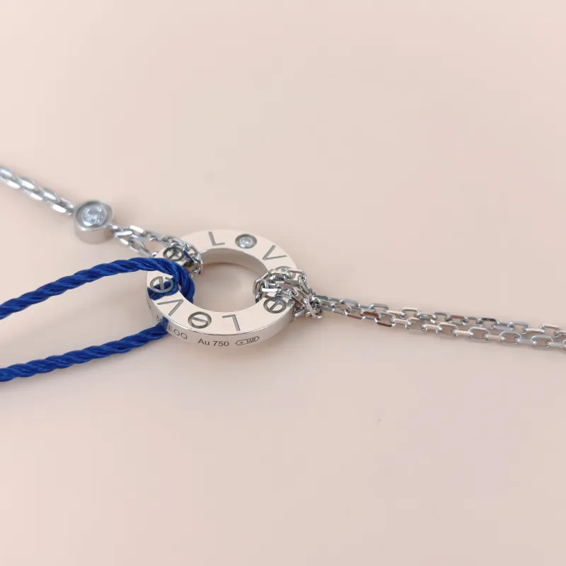 CARTIER Bracelet LOVE Collection Bracelet 2 Diamond White Gold 18KW hite Gold Diamond One Size18cm — cover view 9 of 10