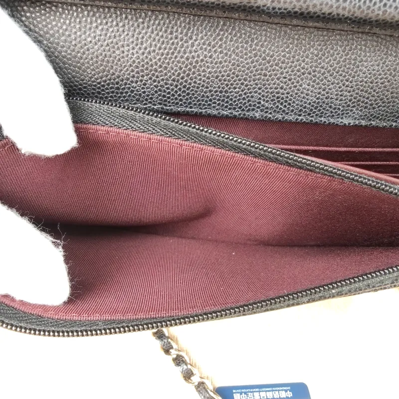Chanel Crossbody Bag Classic Flap WOC CF WOCWOC Bag Black Grained Calfskin Mini 19.2 × 3.5 × 12.3 cm 29 — detail view 10 of 13