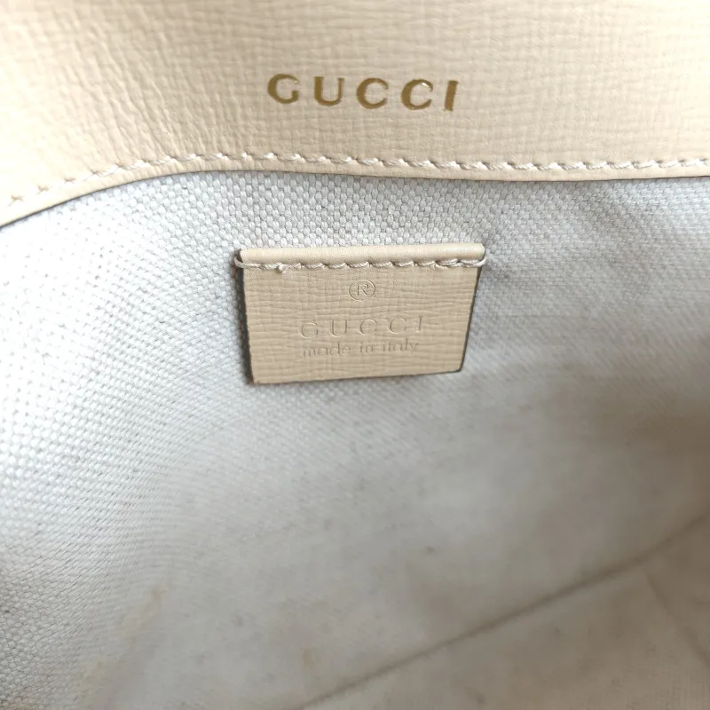 GUCCI Crossbody Bag Horsebit 1955 Horsebit Small Beige Calfskin Small 20.5 × 5 × 14.5 cm — detail view 4 of 9