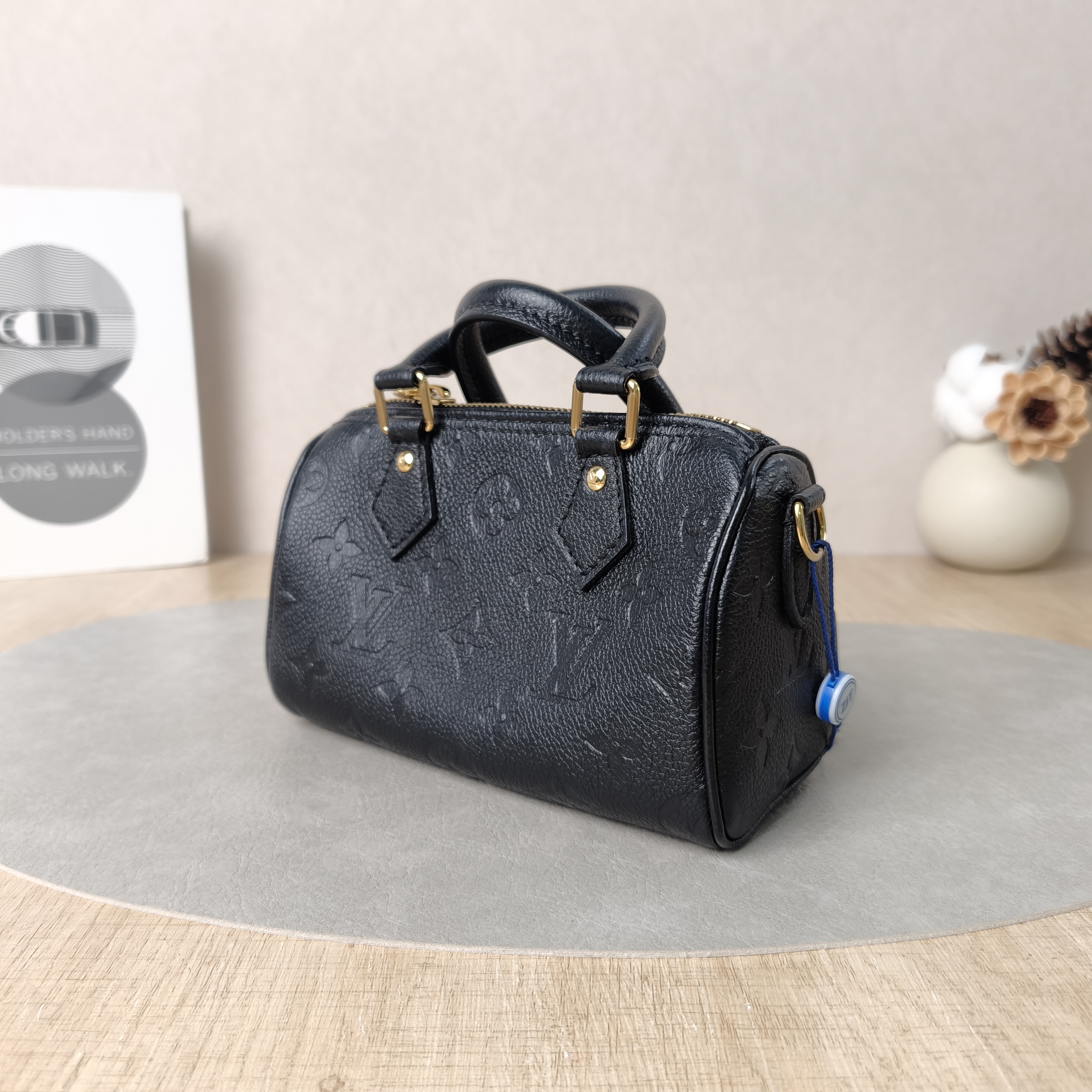 Louis Vuitton Crossbody Bag Speedy Nano Black Empreinte Embossed Calfskinnano16 × 7.5 × 10 cm — cover view 4 of 5